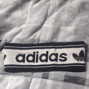 Adidas Kids Black and Gray Headband